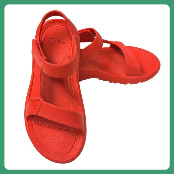 Teva Hurricane Drift Sandals Men 7 Women 9 Red EVA Foam Waterproof Lightweight main image 4
